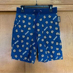 Moschino Underwear Bear Graphic Logo Sweat Sleep Shorts Size XS